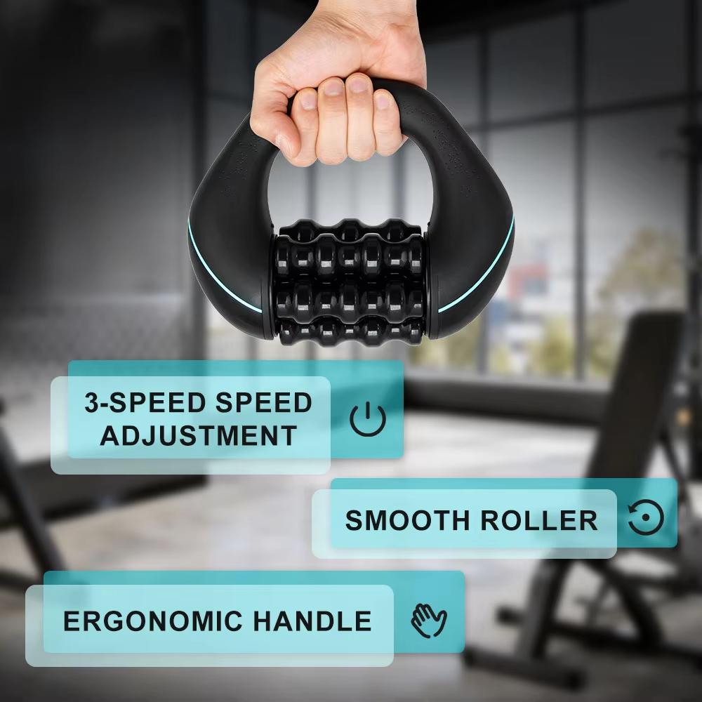 Massaggiatore Percussivo Elettrico Rotante 3 Velocità Rotazione Portatile Strumento di Rilassamento per Tutto il Corpo Accessorio Fitness Post Allenamento Fornitura di Attrezzature