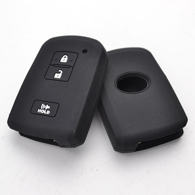 Silikon Schlüssel Fall Abdeckung Remote Fob Für Toyota 4 Runner Tacoma Land Cruise Prius Rav4 Highlander Sequoia Tundra Auto Zubehör