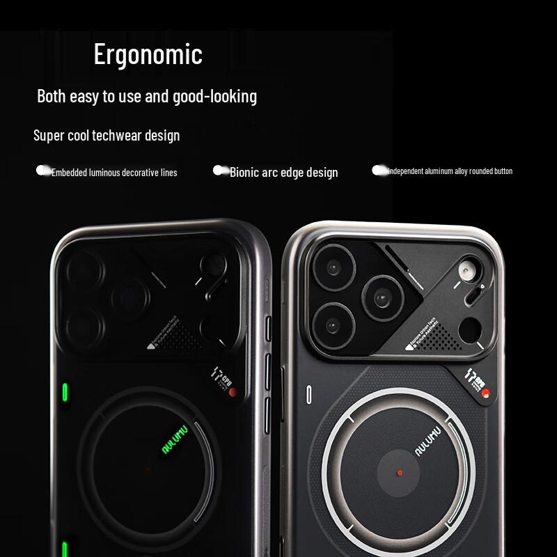 AULUMU Półprzezroczyste Etui na iPhone'a z MagSafe Odprowadzające Ciepło