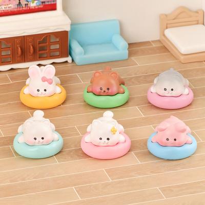 Cartoon Schlafende Katze Hund Schwein Kaninchen Harz Miniatur Figur Ornament Heimdekorationszubehör Desktop Mikrolandschaft Geschenke