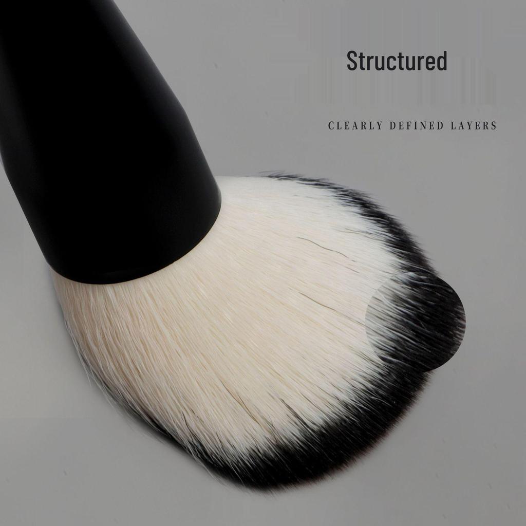 Luxurious 5-Piece Makeup Brush Set with Animal Hair for Blush & Powder Application