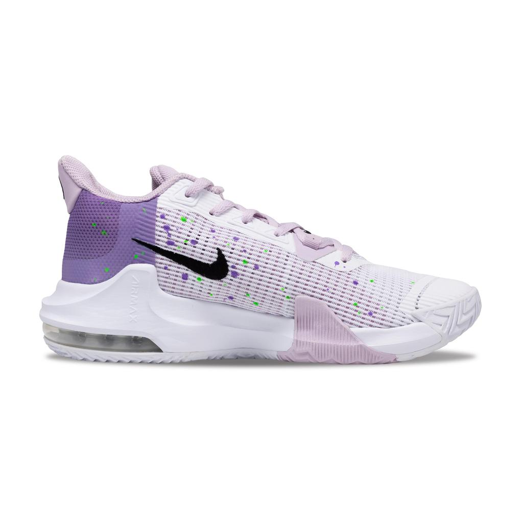 Nike Air Max Impact Basketball Shoes Men's Low top White Purple DC3725-101(Team717-)