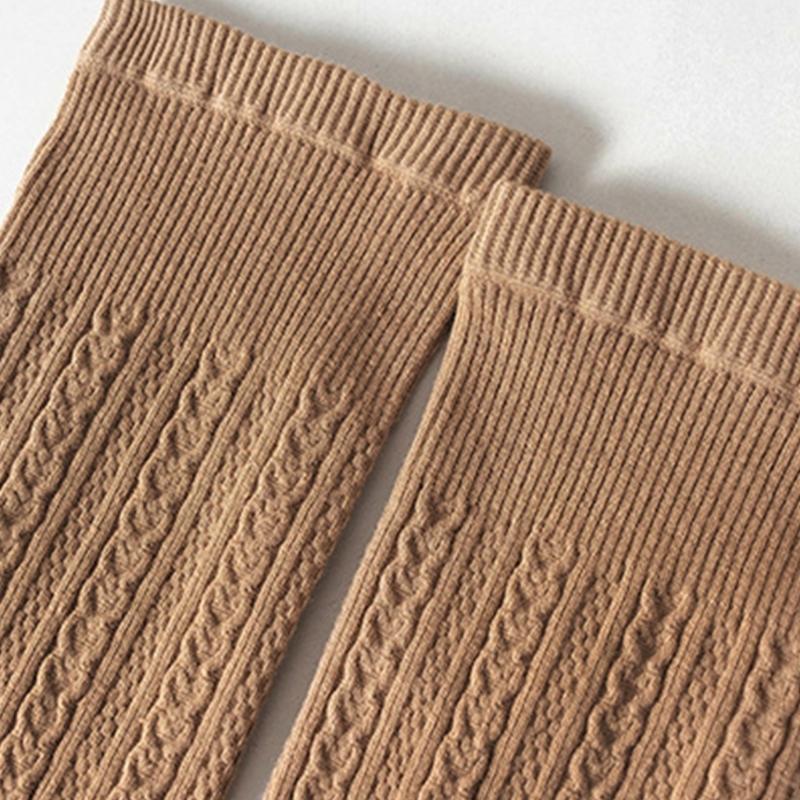 Stylish Children's Knee High Socks Soft and Breathable Above Knee Stockings Solid Non Slip Thickened Bottom Warm Socks