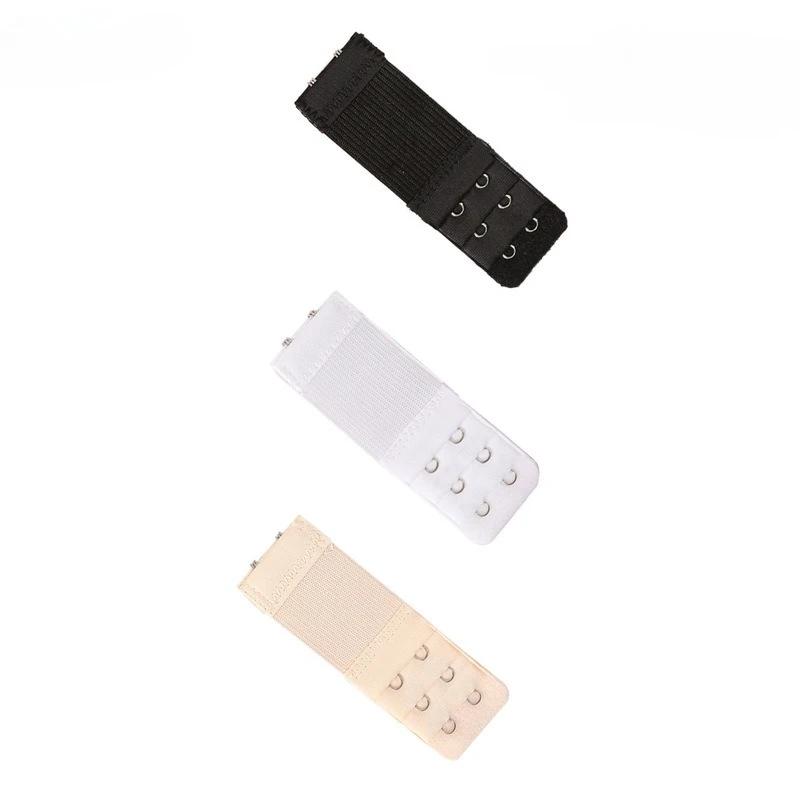 3Pcs Bra Extender Strap Women Elastic Bra Extension Strap Hook Clip Adjustable Belt Buckle Intimates Accessories