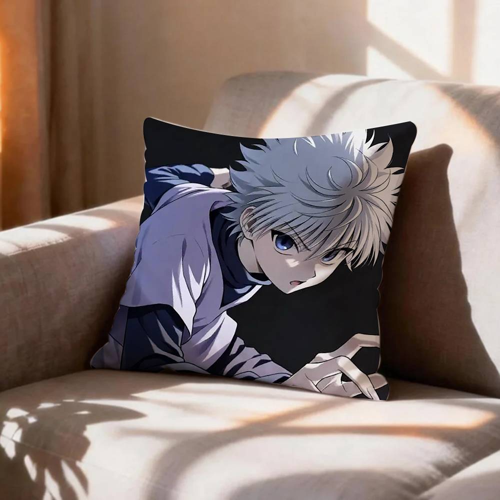 COOL K-Killua Zoldyck H-Hunter X Hunter Pillow Case Pattern Printed Pillowcase For Living Room Sofa Cushion Cover