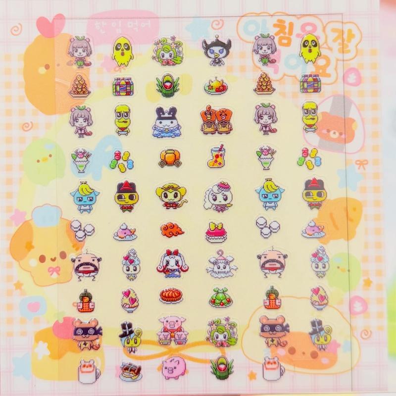 Uni Stickers Character Stickers Angel, Devil Carnival Fairy Tale World Dlc Character Dessert Stickers Cute Gifts