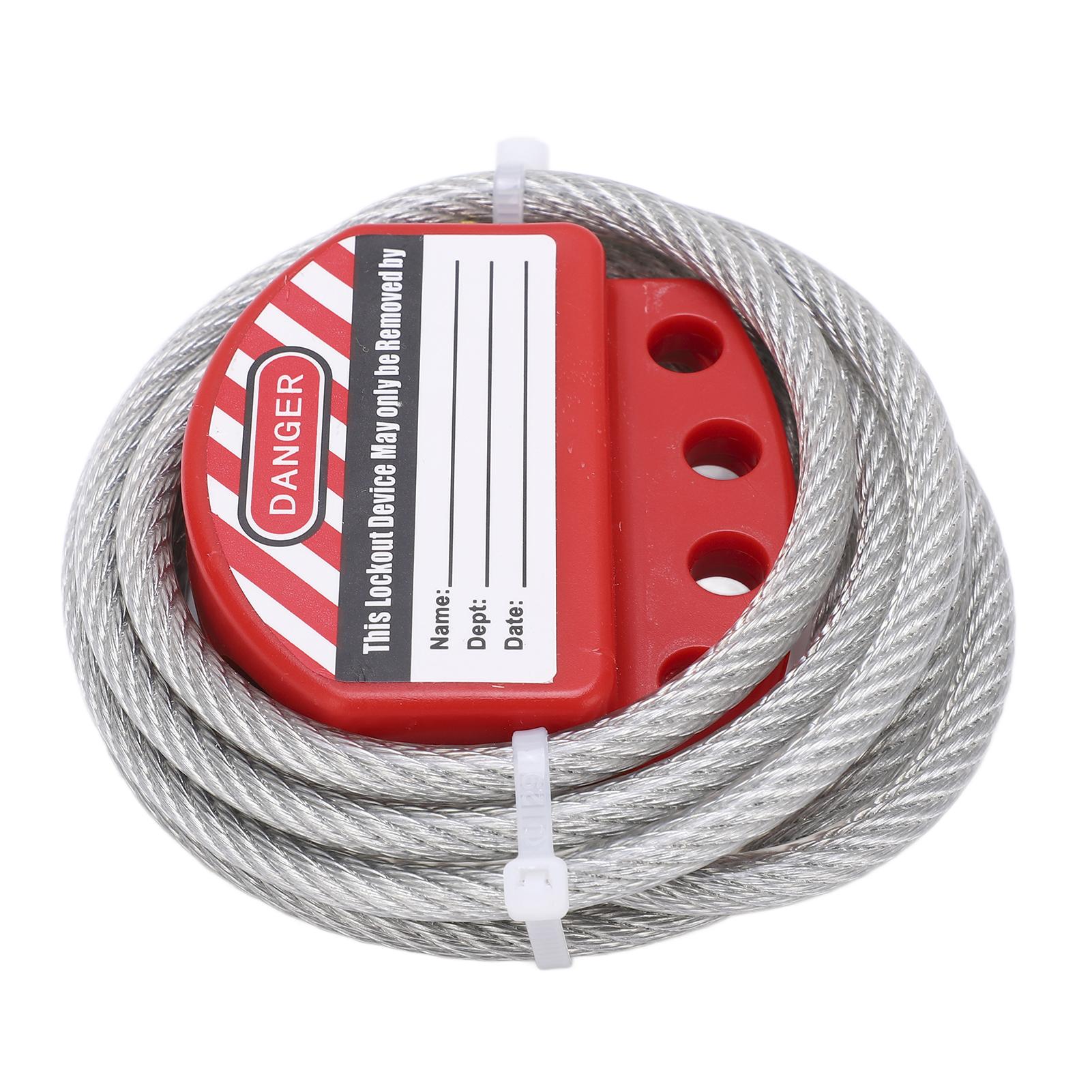 

Cable Lock Four Keyhole Cables High Temperature Resistance High Security Lockout Tagout Kit