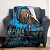 Name Custom West Ham United FC Print Flannel Blanket High Quality Warm Comfortable Cover for All Seasons Perfect for Gifts Home Decor