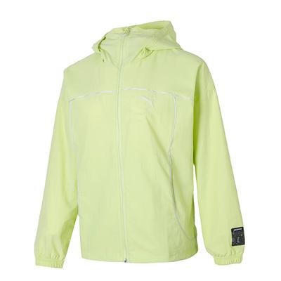 Breathable Running Hooded Solid Color Long Sleeve Jacket Women Jackets Light-Green 628763-35