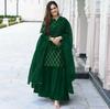 Women Party Wear Designer Cotton Rayon Kurti Palazzo Dupatta Set