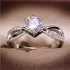 New Ring Jewelry European and American Courtship Simple Women's Wedding Ring