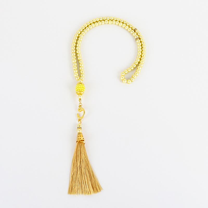 Pearl Prayer Beads Necklace Jewelry Long Tassel Clothes Pandent Accessories