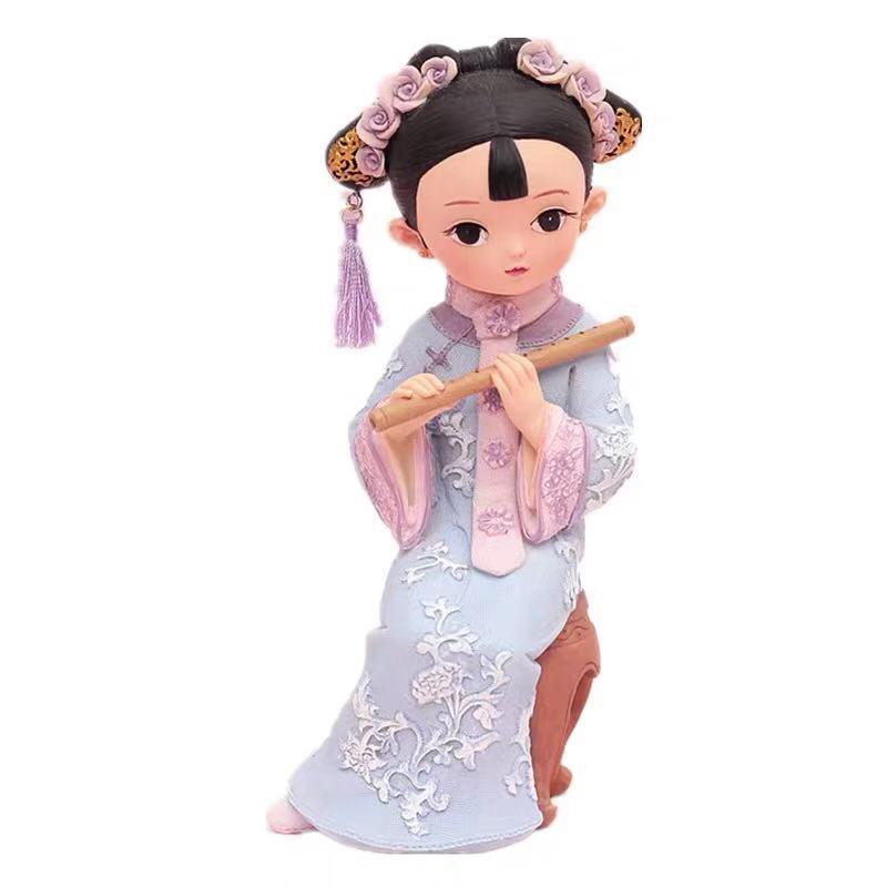 Boneca Princesa Estilo Antigo Xianci de Resina: Ornamento de Mesa Elegante e Presente para Menina