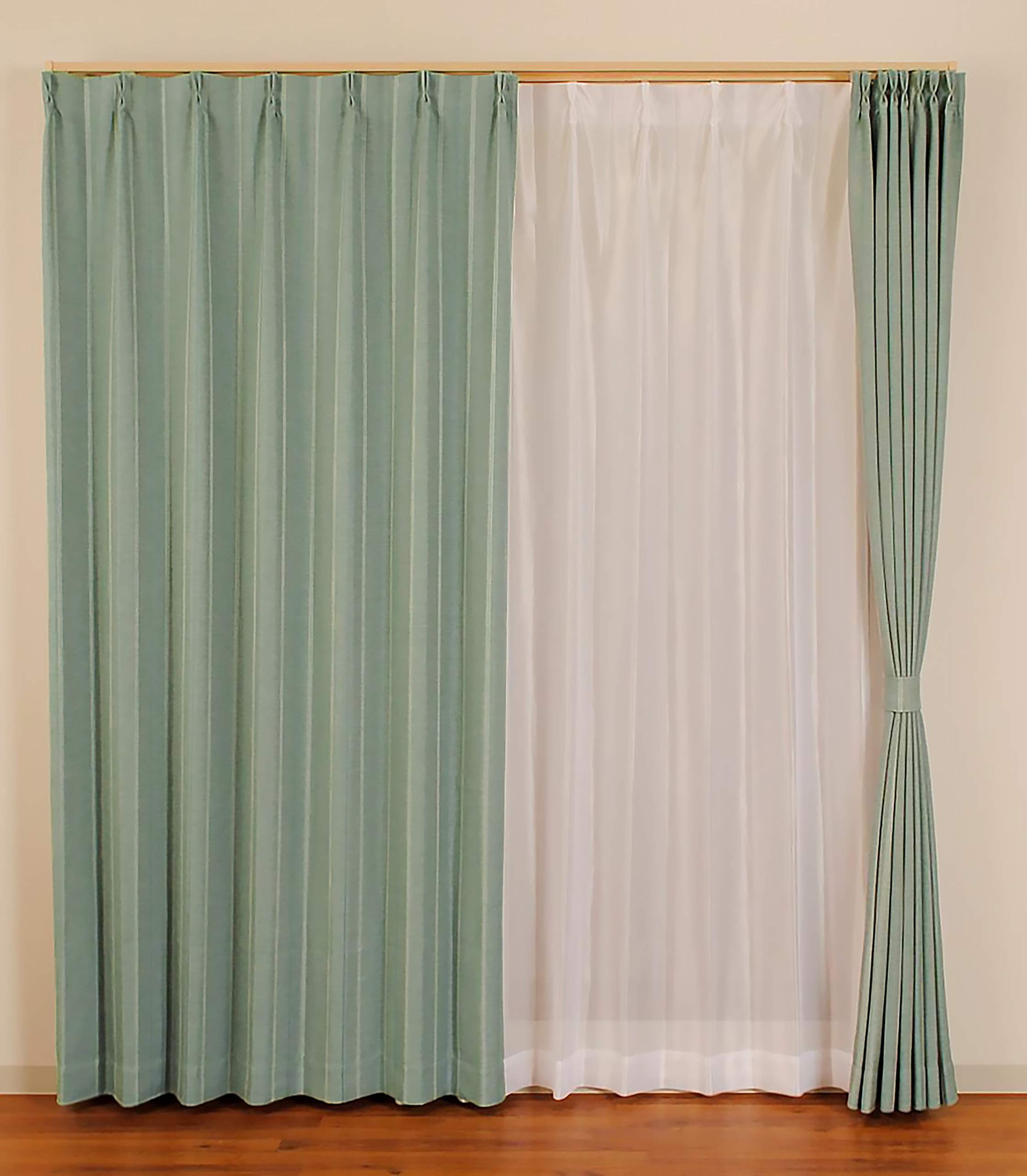 

Univer Blackout Lace Set of 100cm Wide x 120cm 4 Panels & Curtains, 4, Brain, Turquoise, Long,