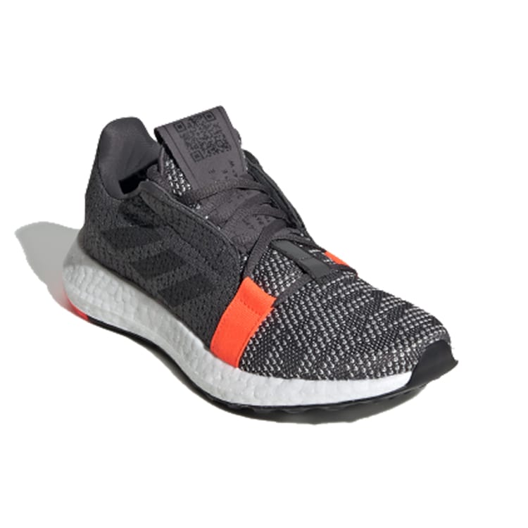 Adidas Senseboost Go J Cushioning Kids' Training Shoes Gray Black Red Teenagers EE4031
