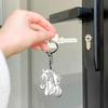 Keychain Hollow Horse Head Charm Key Chain Decorative Good Luck Key Holder Backpacks Handbags Car Key Accessories