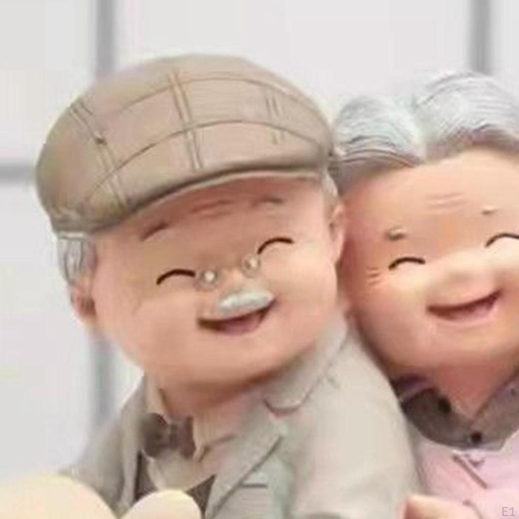 Altes Paar Figur Harz Hochzeitstag Geburtstagsgeschenk Ältere Statue Skulptur für