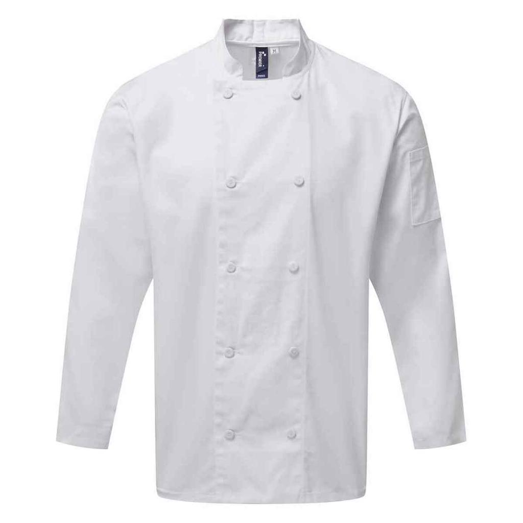 Premier Unisex Adult Coolchecker Long-Sleeved Chef Jacket