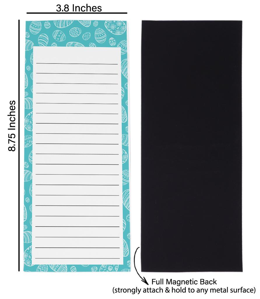 Inkdotpot 3er-Pack Magnetische Kühlschrank-To-Do-Listen-Notizblöcke - Magnetische Memo-Pads für Kühlschrank-  (50 Blatt