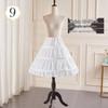 Verstelbare Puffy Bruids Petticoat Onderrok met Visgraat Middenlengte voor Bruiloft of Lolita Jurken.