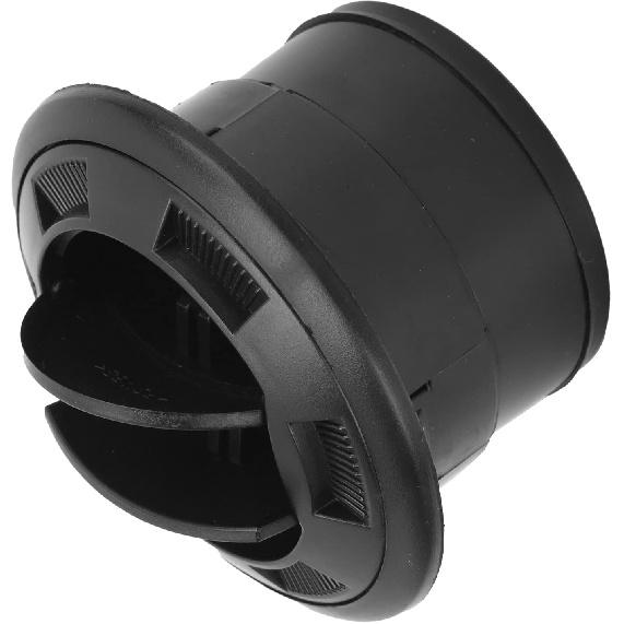 Aramox Air Vent Ventilation Outlet, 75mm Dashboard Air Conditioning Deflector Outlet Black Round Vent Universal for Bus RV