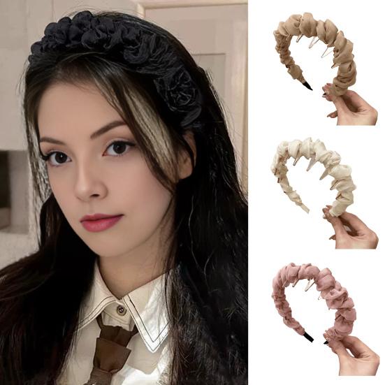 Retro High Skull Headband Double Wear Flexibility Hairband Comfortable Stable Reversible Head Band Hair Accessories