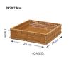 Portable Handwoven Bread Storage Basket Breathable 7 Styles Outdoor Picnic Basket Double Handle Fruit Tray Sundries Organizer