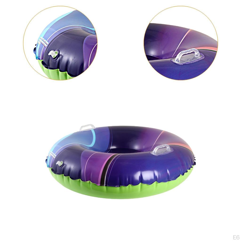 Aufblasbare Schnee-Rutsche Schlitten Outdoor-Aktivitäten Kältebeständiges Winterschlitten-Spielzeug mit Griffen