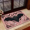 Gothic Bat Snake Rectangle Door Mat Astrology Rose Floral Non-Slip Welcome Rug Luxury Gold Black Carpet for Home Entrance Decor