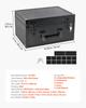 VEVOR Graded Card Case 3 Row 180 PSA Slab Storage Box with Mechanical Lock, Baseball Sports Trading Cards Holder Collector with 12 Dividers