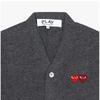 Comme Des Gar Ons Play Double Red Heart V Neck Cardigan Ax N058 051