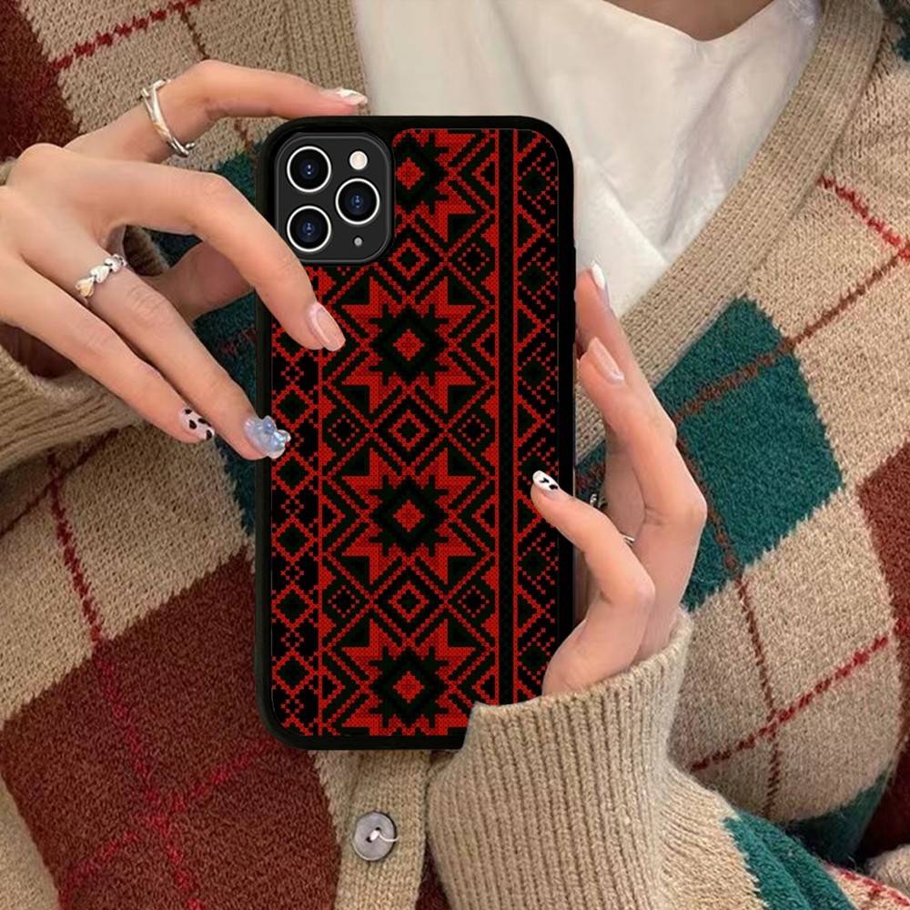 

U-Ukraine Ornament Pattern Phone Case Silicone PC+TPU For For IPhone 11 12 13 14 15 16 Plus Pro Max Cover iPhone 16