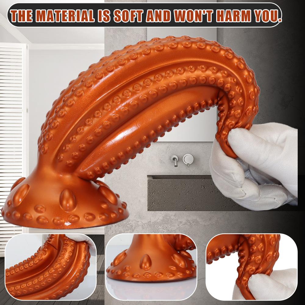 Tappo Anale Tentacolo - Giocattolo Anale Indossabile in Silicone, Giocattolo per Adulti SM con Texture Realistiche, Giocattoli Anali per Principianti