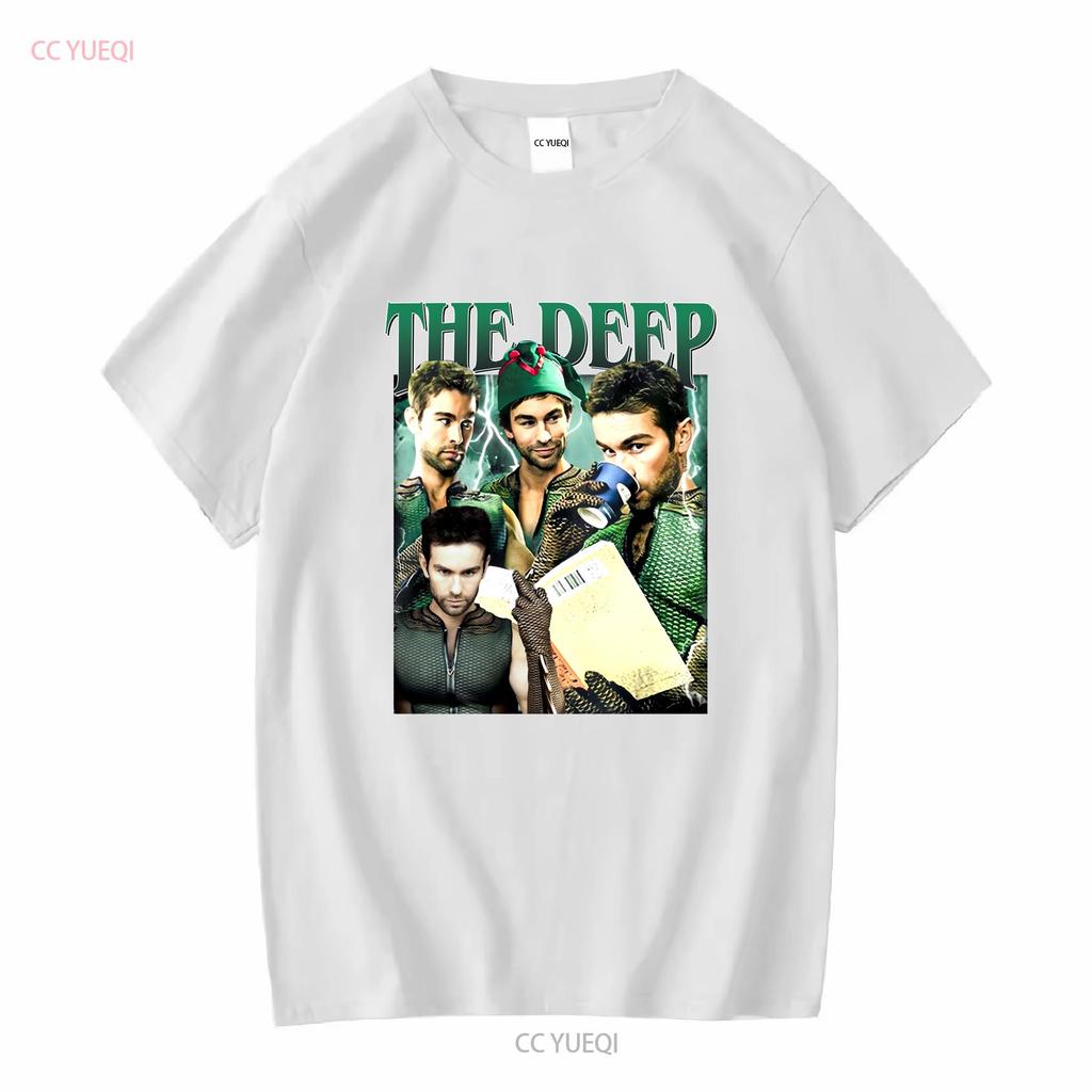 Vintage The Deep Boys T Shirt For Woman And Man Vintage Washed Top For Everyday Wear Casual Fashion Stylish Stretched Slightly