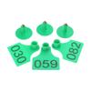 Numbered Plastics Livestock Ear Tags 1-100 Animal Tags Green Yellow Orange Large Identification Tags for Goat Sheep