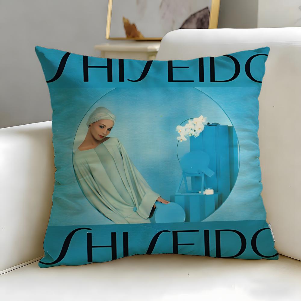 

классический бренд ухода за кожей Shiseido Cushion Cover Soft Чехол для подушки EasyWash Универсальный для дивана, кровати, путешествий и офиса 30X30cm