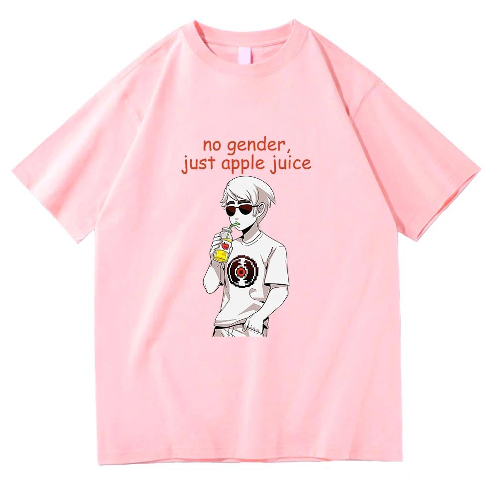 Homestuck Pólók Nincs Nem, Csak Almalé Vicces Férfi/női Pulóver Vintage Nyári Pamut Harajuku Rövid Ujjú Póló