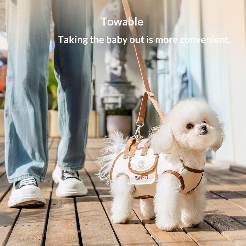 Adjustable Shoulder Handheld Travel Carrier Portable Outdoor Pets Bag for Dogs And Cats with Harness Clip - Daily Hiking Use