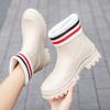 Women's new rain shoes boots outdoor work rubber shoes lightweight non-slip kitchen overshoes