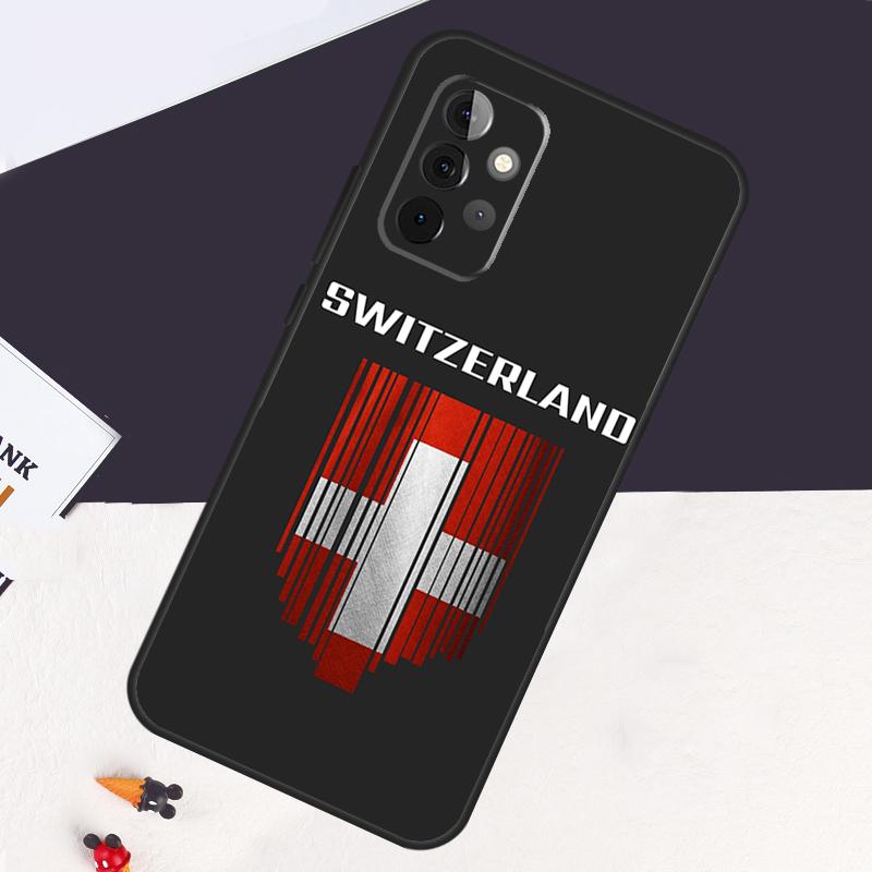 Schweiz Schweizer Flagge Hülle Für Samsung Galaxy A22 A16 A33 A36 A56 A26 A15 A55 A53 A35 A32 A52 A54 A34 A14 A05 A06