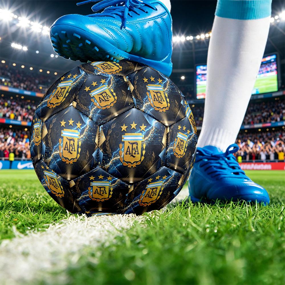 Pallone da Calcio Stampato Argentina Taglia 5 Resistente all'Usura Standard Pallone da Allenamento per Adulti Regalo per tifosi per Partite Sportive Indoor Outdoor
