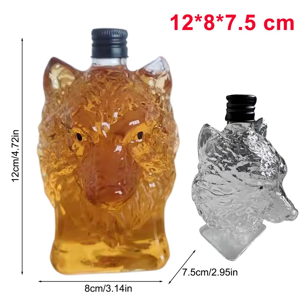 Dog  Liquor Decanter Dad Husband Glass Whiskey Decanter Bottle Exquisite Bulldog Liquor Bottle Fun Home Decoration for Holidays