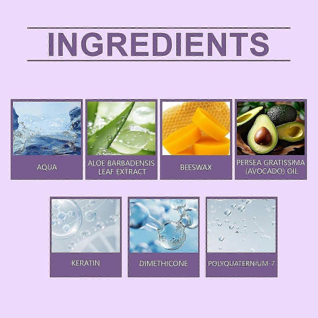 Hoegoa Keratin Purple Hair Mask, Nourishing & Moisturizing Treatment for Dry Frizzy Hair, Hair Conditioner, 250ml