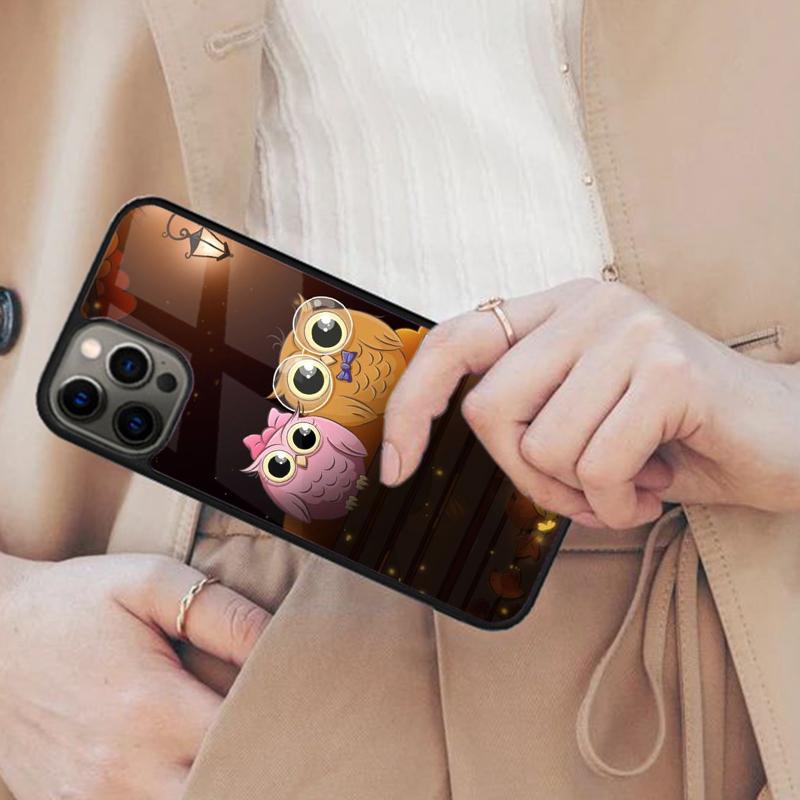 Cartoon Owl Magnetic Phone Case For APPLE iPhone 17 Air 16 14 13 12 Pro Max 15 Plus Wireless Charge With MagSafe Cover