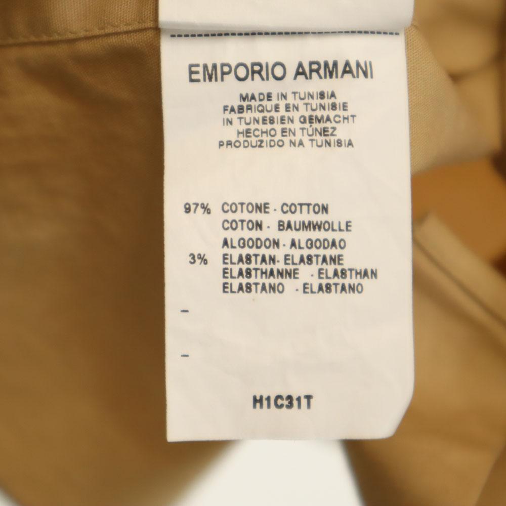 Emporio Armani Long Sleeve Shirt 41 Beige Women Used