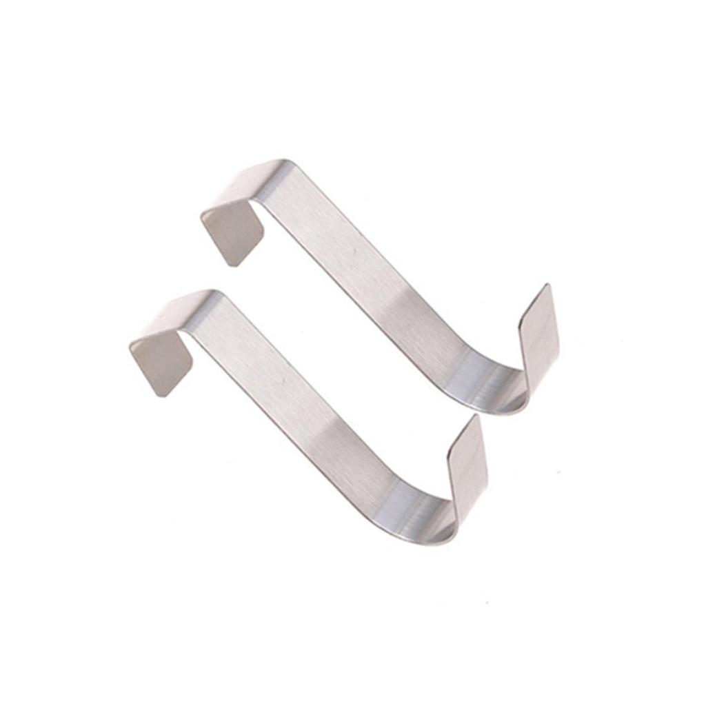 2Pcs Multi-Purpose S-Hooks Kitchen Cabinet Door Back Hook Hanging Rack Clothes Hat Towel Hanger Storage Hook Home Accessories