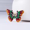 Exquisite Inlaid Rhinestone Butterfly Brooches For Women Men Vintage Lovely Flying Insect Butterfly Animal Enamel Pins Jewelry