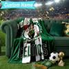 Custom Name Blanket Boston-Celtics Logo Blanket Bedding Blanket for Travel, Camping, Living Rooms, Offices, Sofas, Fan Christmas Gift
