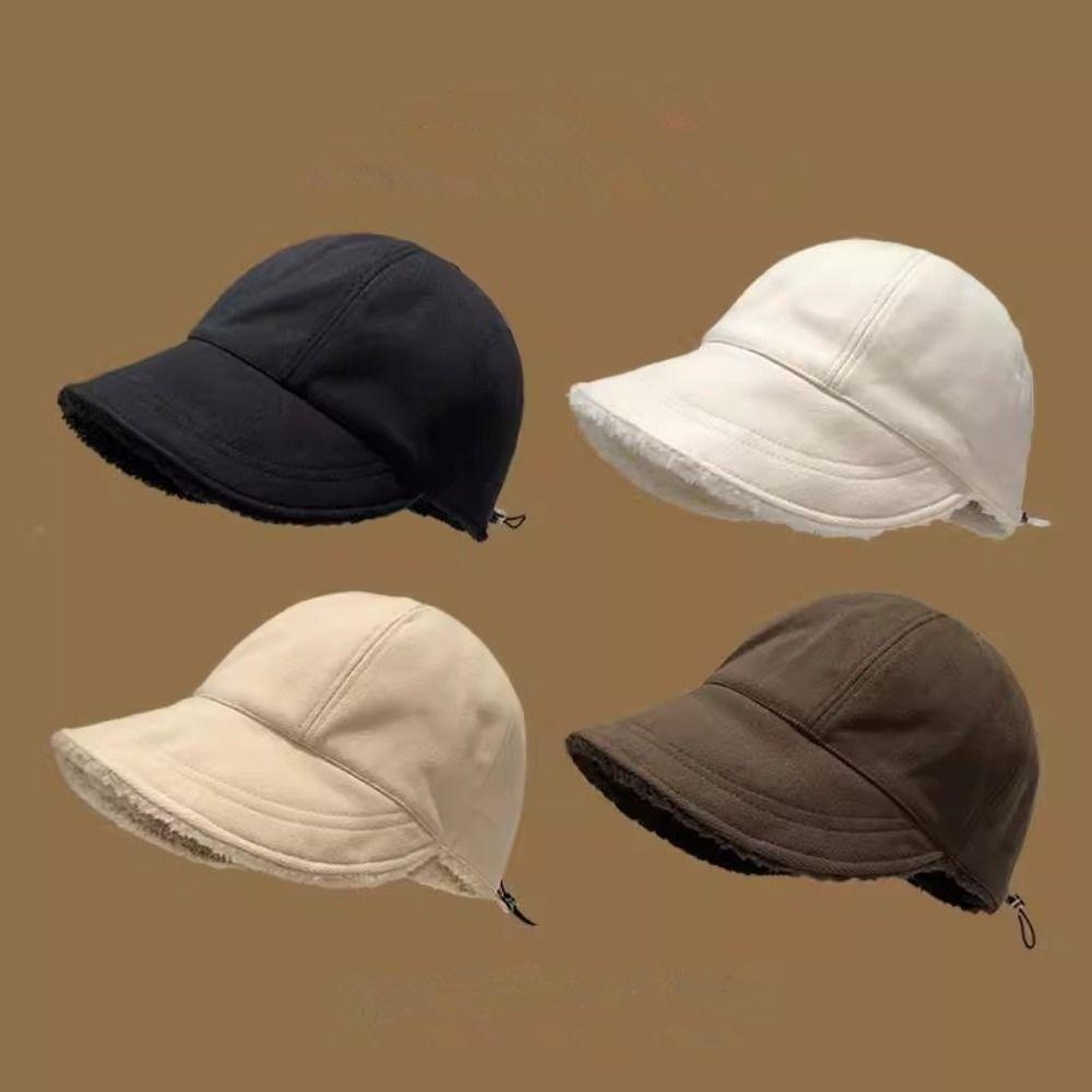 Windproof Winter Fisherman Hat Soft Winter Peaked Cap Fashion Warm Cap  Woman