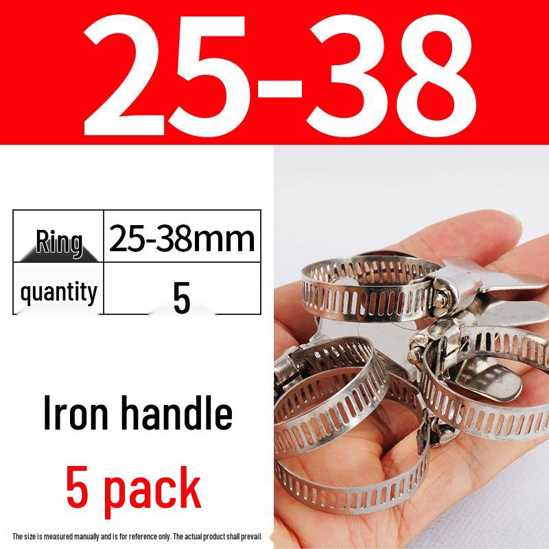 Nerezová hadicová spona, ručně utahovací páska pro vodní a vzduchové potrubí